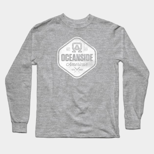 OALL Hex Design (Distressed White) Long Sleeve T-Shirt by Oceanside American Little League